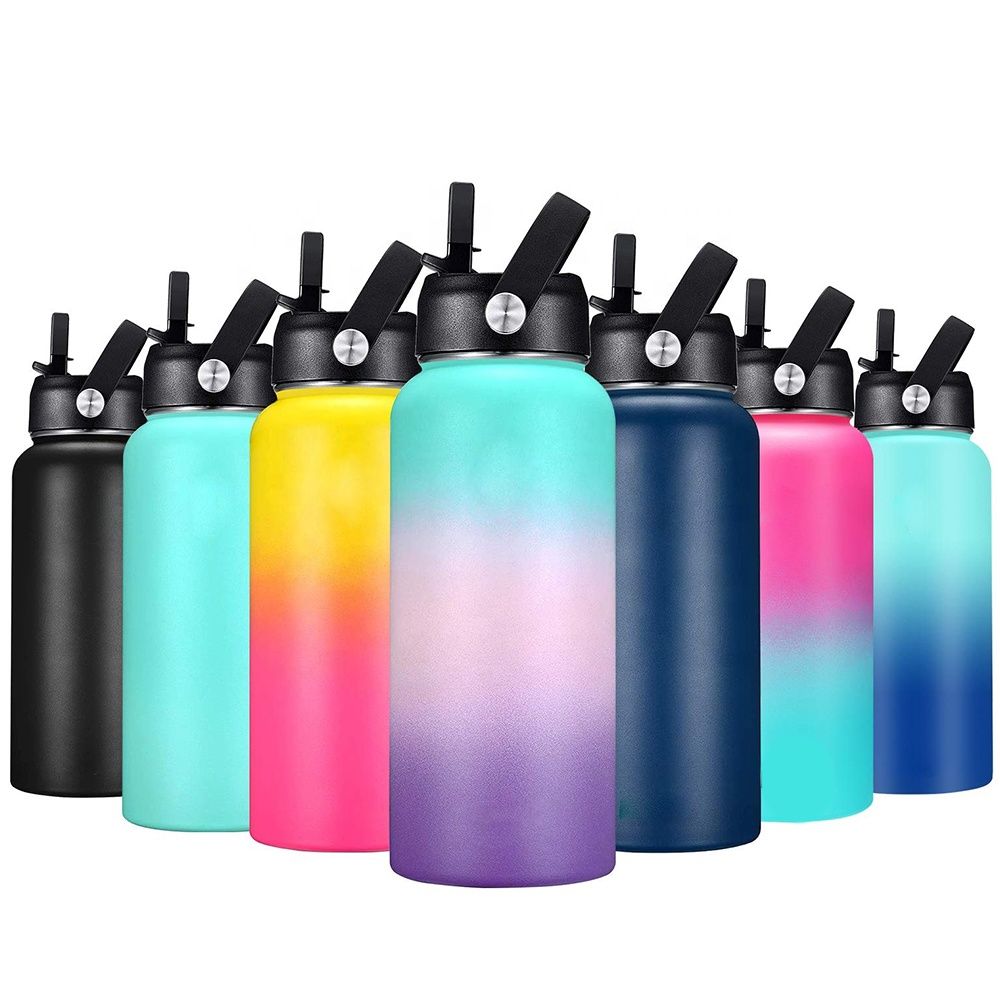  Gradients Colors outdoor Stainless Steel Water Bottle