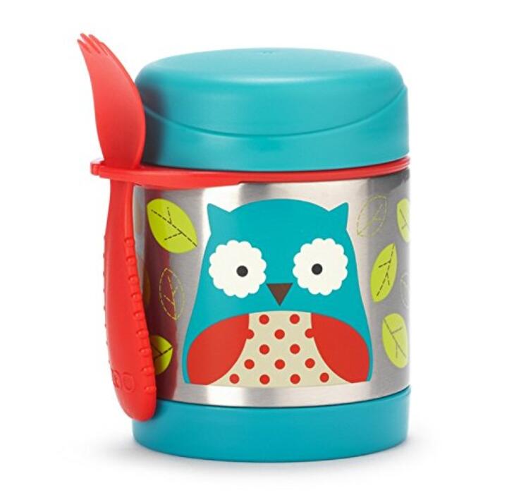 Baby Cartoon food jar with spoon Baby Cartoon food jar with spoon