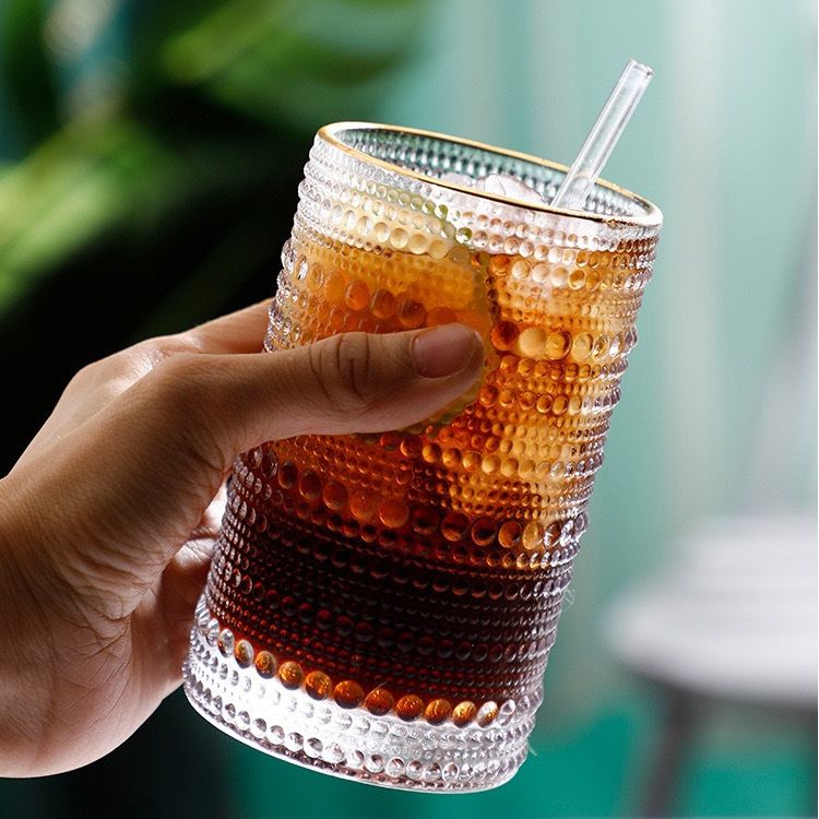 Ins Style Juice ice cream glass bottle Ins Style Juice ice cream glass bottle