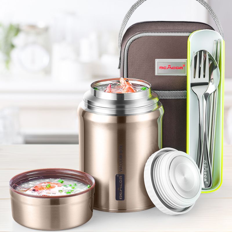 Whole set of stainless steel food jar Whole set of stainless steel food jar