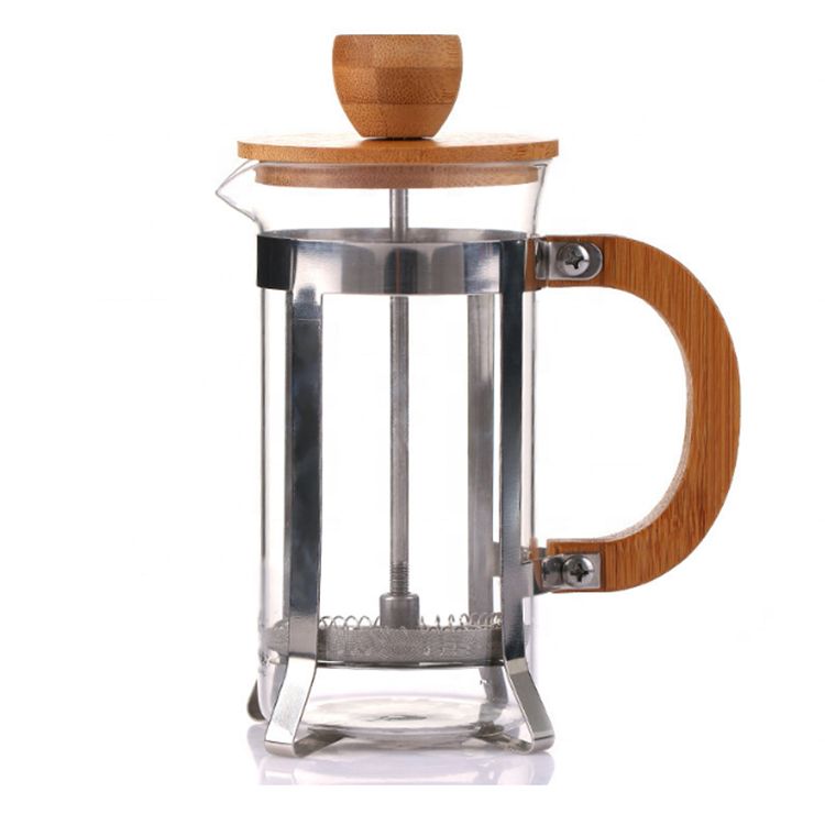 High Borosilicate Carafe Durable Bamboo Handle French Press High Borosilicate Carafe Durable Bamboo Handle French Press