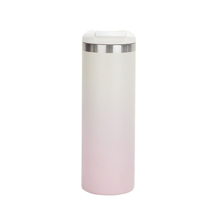 Stainless Steel (18/8Pro) light color pop up lids stainless steel flask Wide 250ml ~500ml Carnation
