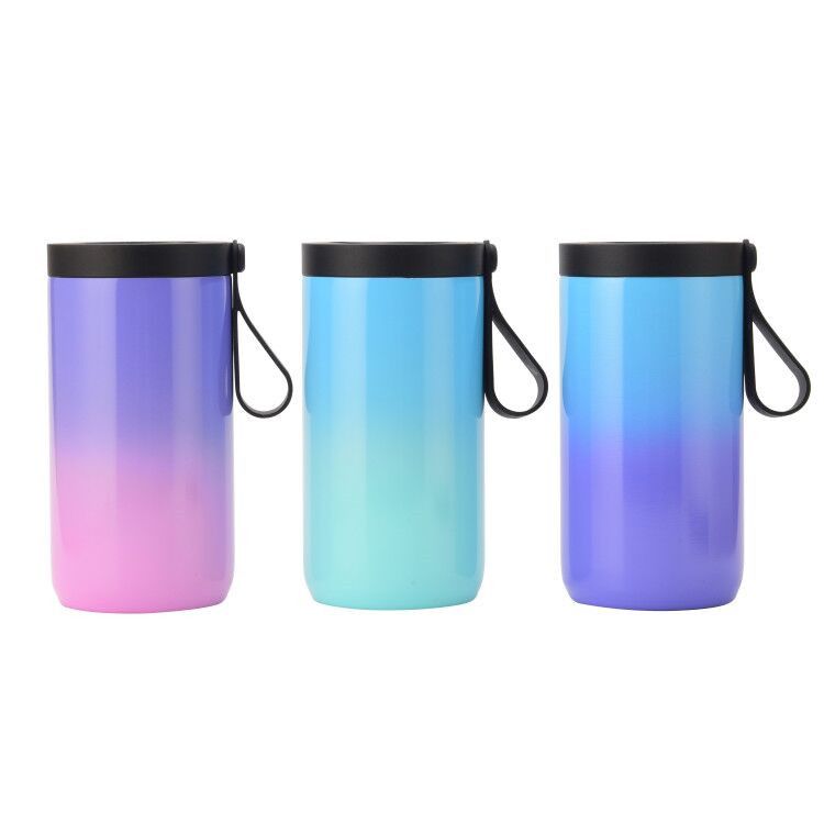 Can cooler with holder  Can cooler with holder