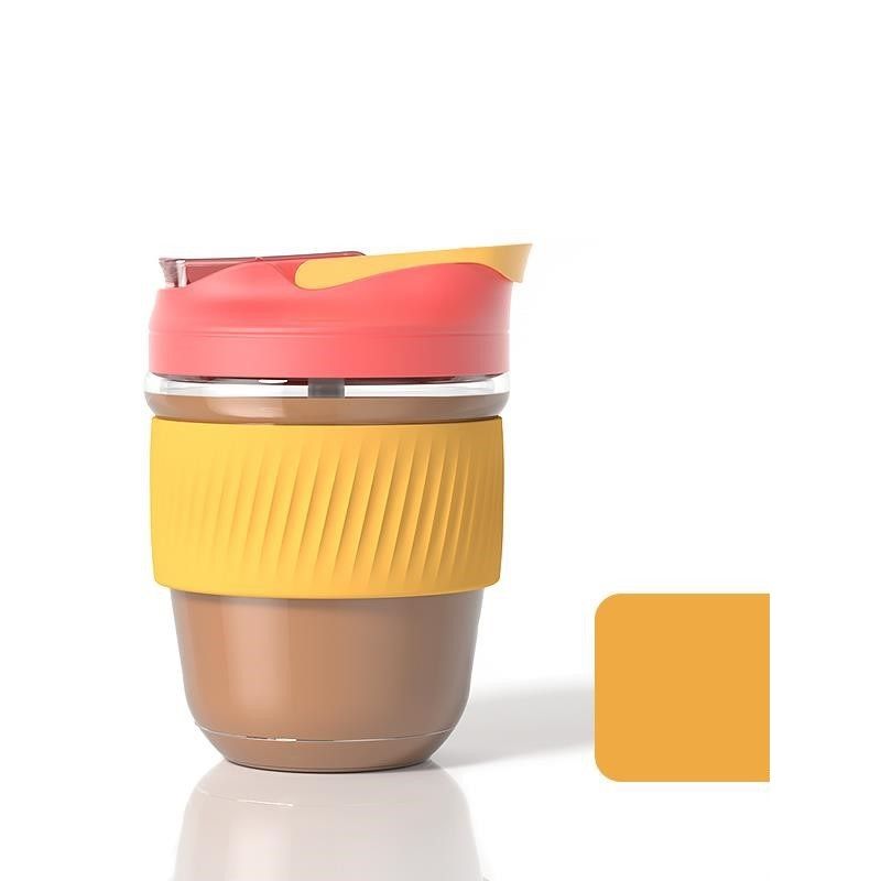 Glass water bottle with straw Glass water bottle with straw