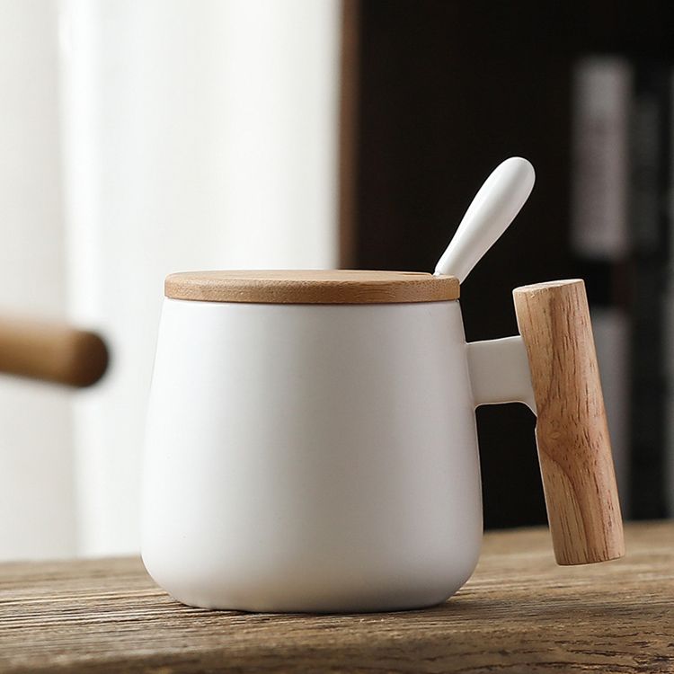  Coffee Mug with Wooden Handle