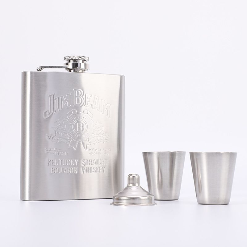 Stainless Steel (18/8Pro) Wine Drink Pot Alcohol flagon metal 220ml whiskey flask Narrow 250ml ~500ml Carnation