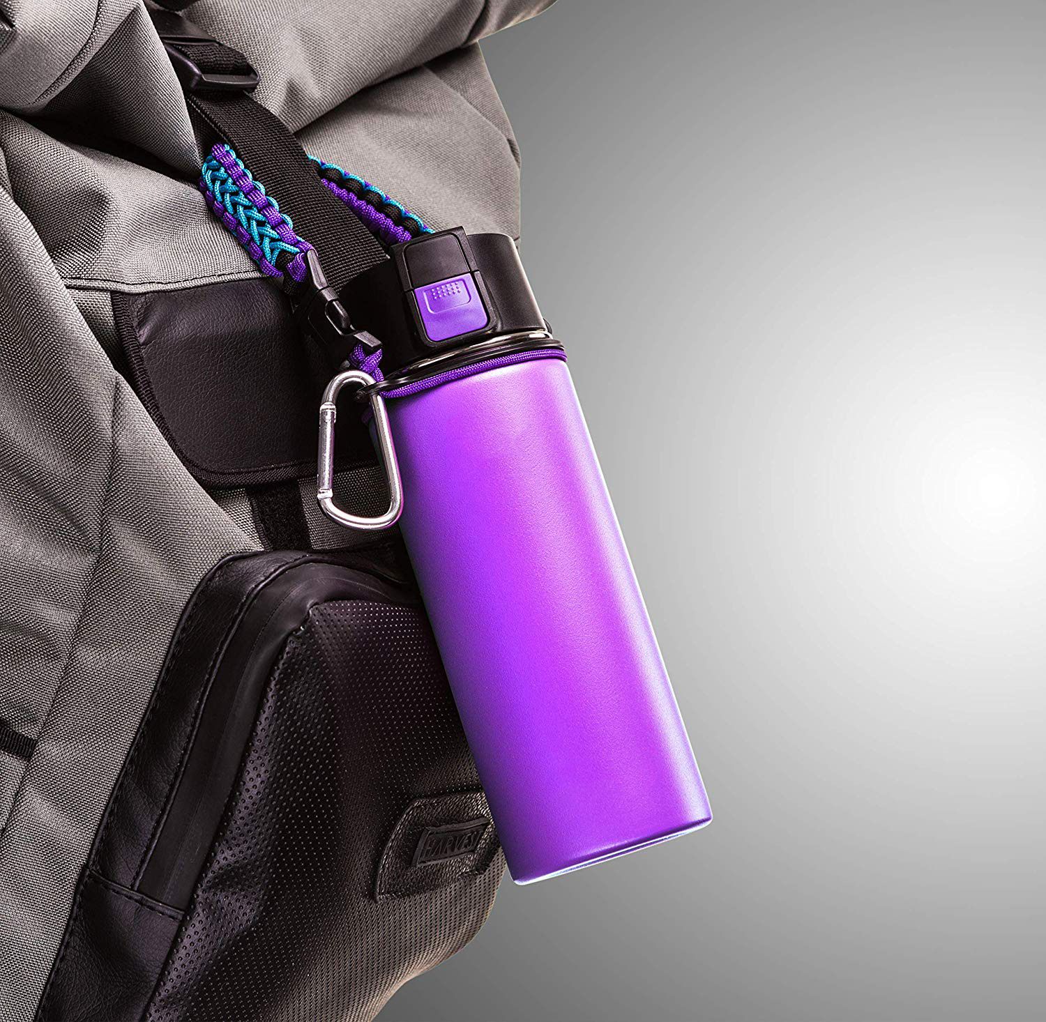 Stainless Steel (18/8Pro) Insulated Water Bottle with Straw Lid Spout Lid Paracord Handle Wide 250ml ~500ml Alpine Stainless Steel (18/8Pro) Insulated Water Bottle with Straw Lid Spout Lid Paracord Handle Wide 250ml ~500ml Alpine