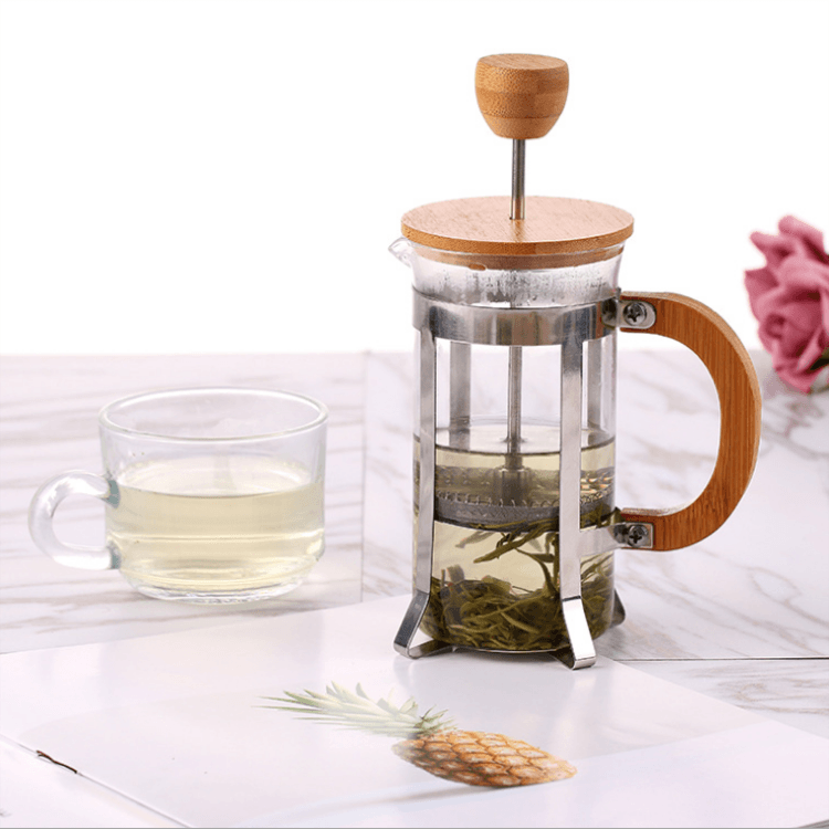 High Borosilicate Carafe Durable Bamboo Handle French Press High Borosilicate Carafe Durable Bamboo Handle French Press