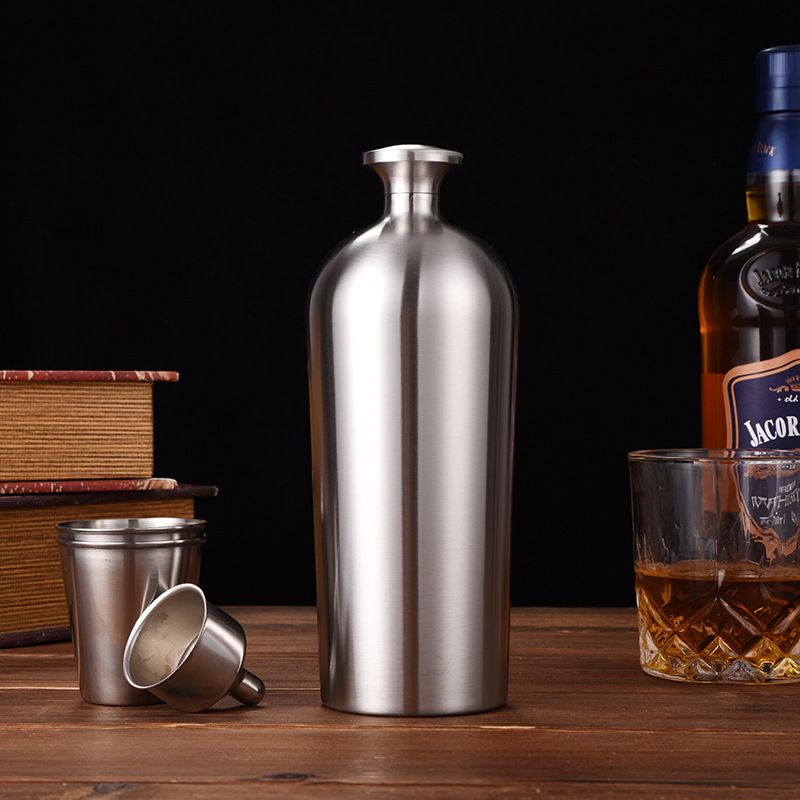 Stainless Steel (18/8Pro) Outdoor survival wine bottle Narrow 250ml ~500ml Steel