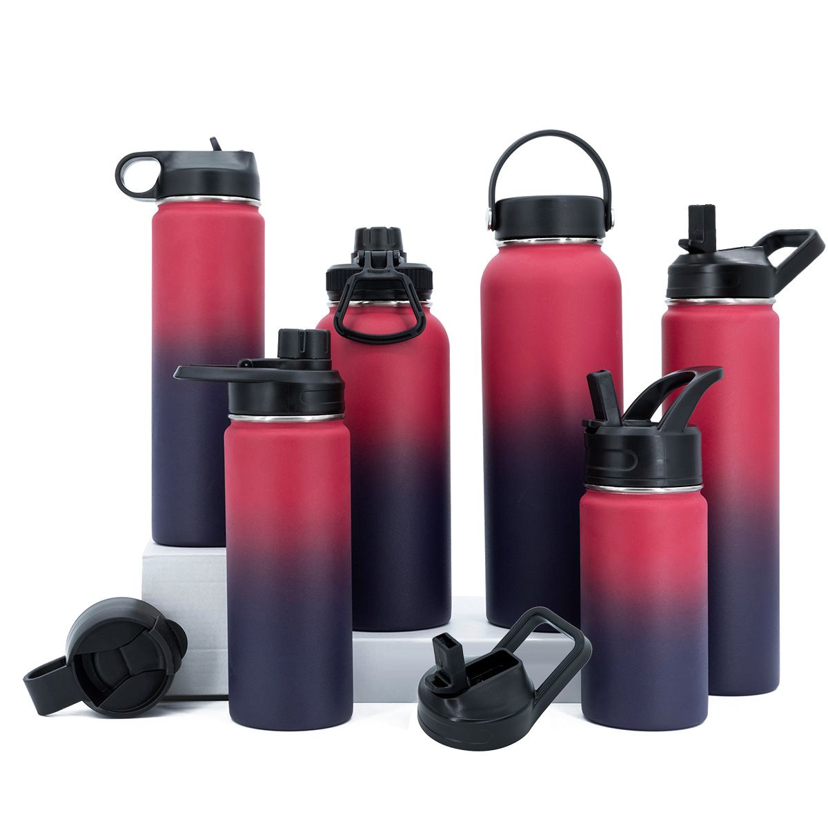  Gradients Colors outdoor Stainless Steel Water Bottle
