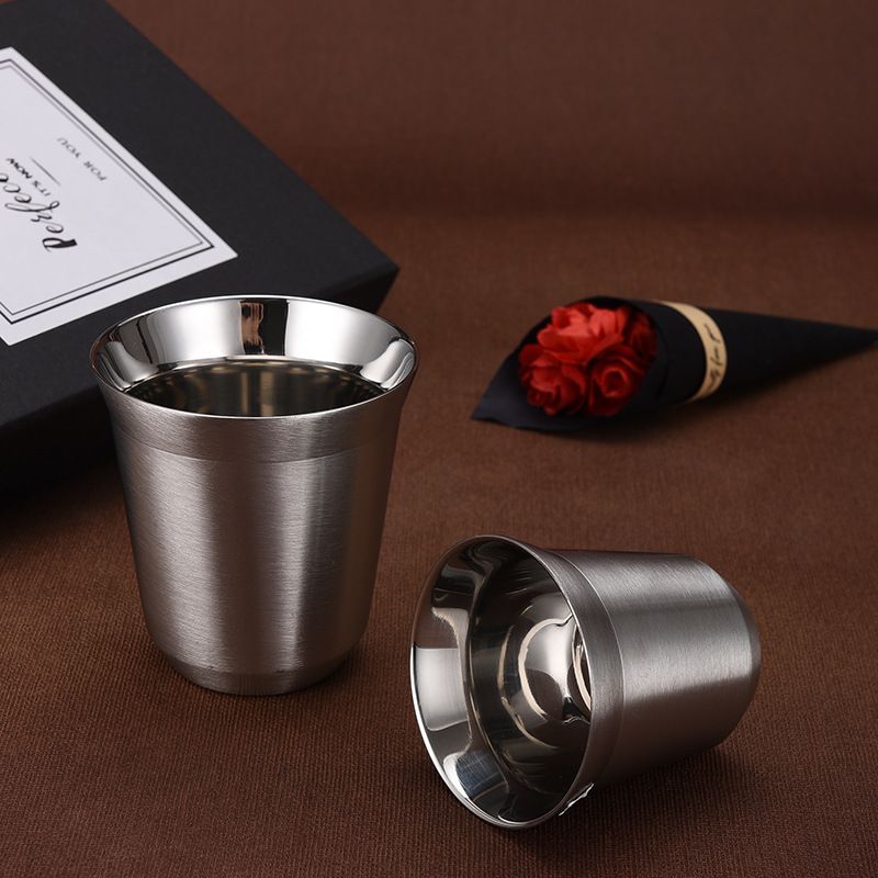 Stainless Steel (18/8Pro) Double wall stainless steel mini pint tumbler Wide Up to 250ml Alpine Stainless Steel (18/8Pro) Double wall stainless steel mini pint tumbler Wide Up to 250ml Alpine