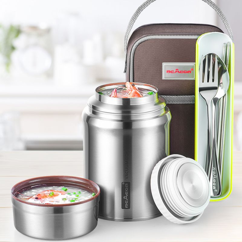 Whole set of stainless steel food jar Whole set of stainless steel food jar