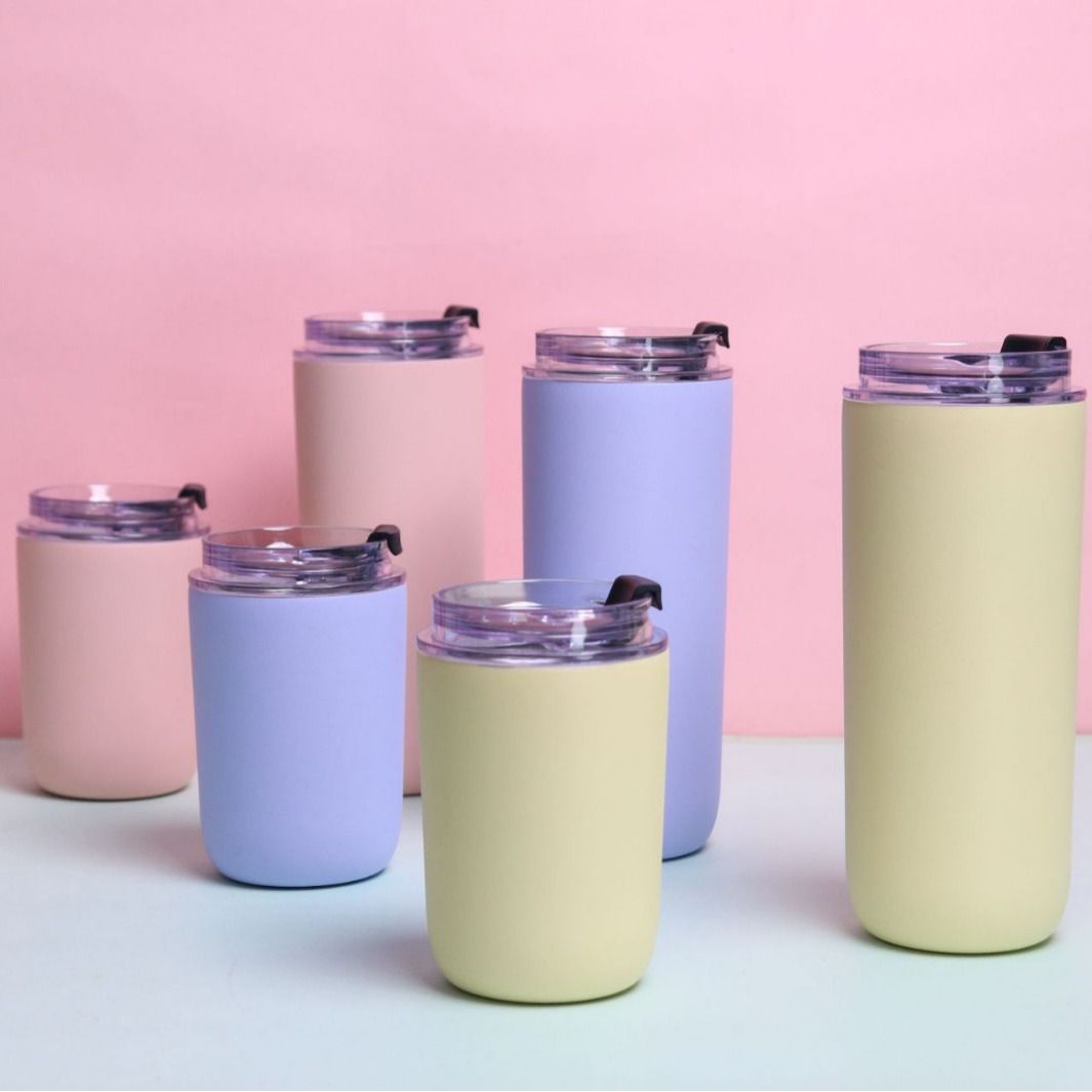 Stainless Steel (18/8Pro) New arrival fruit color young lady tumbler Wide 250ml ~500ml Carnation