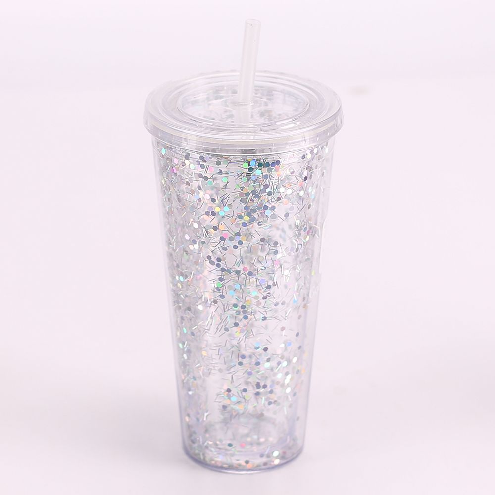 Plastic tumbler with straw Plastic tumbler with straw