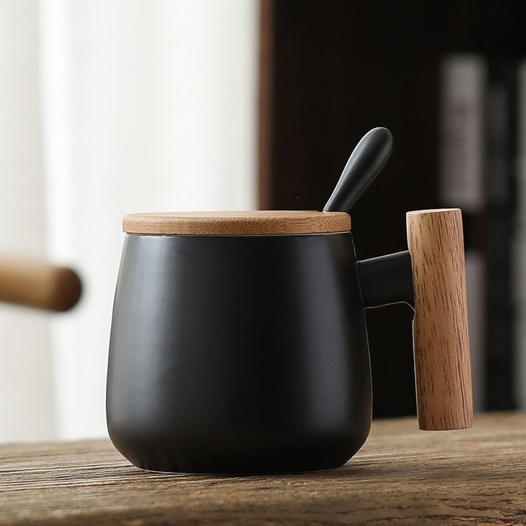 Coffee Mug with Wooden Handle