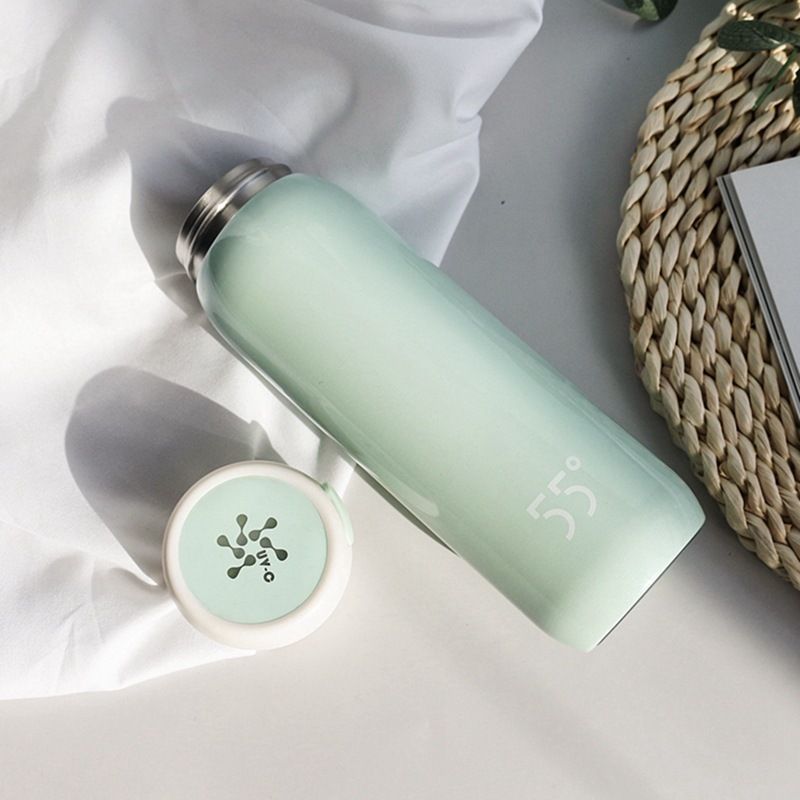 Stainless Steel (18/8Pro) UVC Self Cleaning thermos water bottle 430ml Medium 250ml ~500ml Custom-make Stainless Steel (18/8Pro) UVC Self Cleaning thermos water bottle 430ml Medium 250ml ~500ml Custom-make