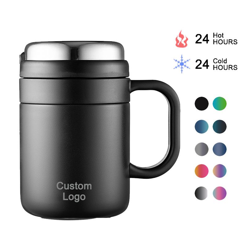 thermos Stainless Steel Custom Mug with Handle thermos Stainless Steel Custom Mug with Handle