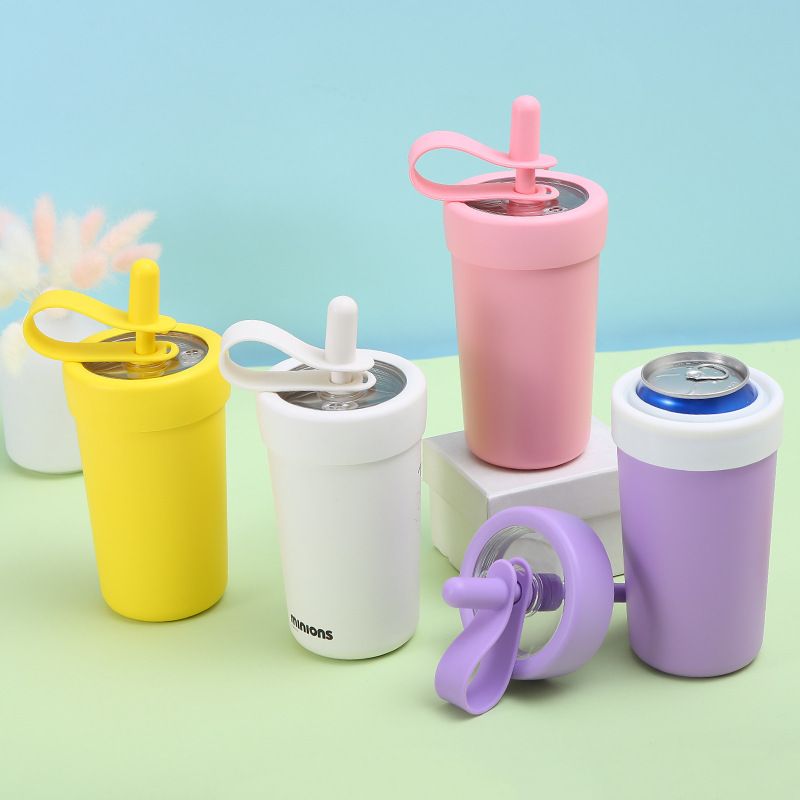 Stainless Steel (18/8Pro) Stainless steel can cooler with portable lids Wide 250ml ~500ml Laguna Stainless Steel (18/8Pro) Stainless steel can cooler with portable lids Wide 250ml ~500ml Laguna