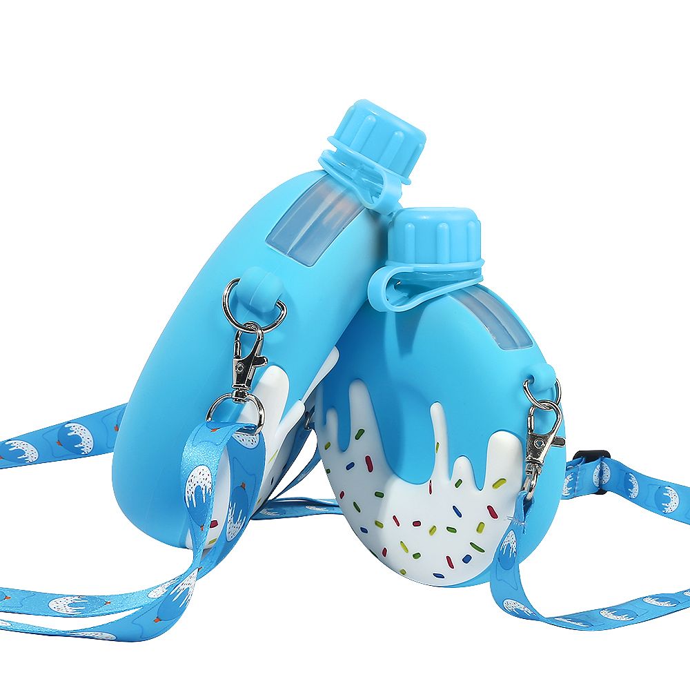 Leakproof portable children Silicone bottle  Leakproof portable children Silicone bottle