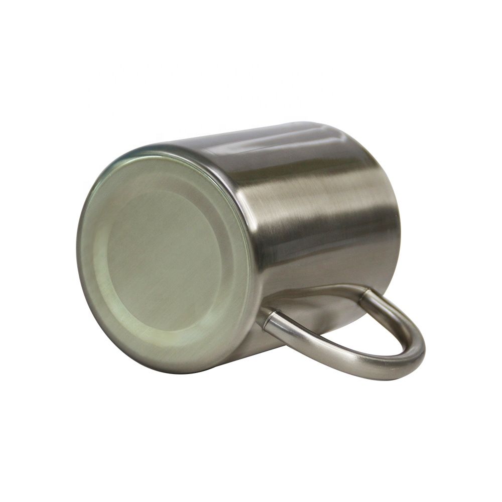 Stainless Steel (18/8Pro) Outdoor sports stainless steel Coffee Mugs with handle Wide 250ml ~500ml Custom-make Stainless Steel (18/8Pro) Outdoor sports stainless steel Coffee Mugs with handle Wide 250ml ~500ml Custom-make