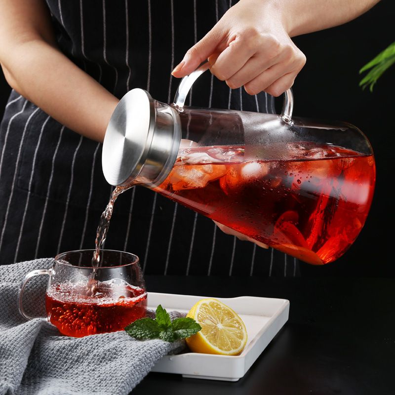 Glass Carafe pitcher for drinking and milk Glass Carafe pitcher for drinking and milk