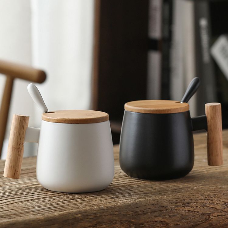  Coffee Mug with Wooden Handle