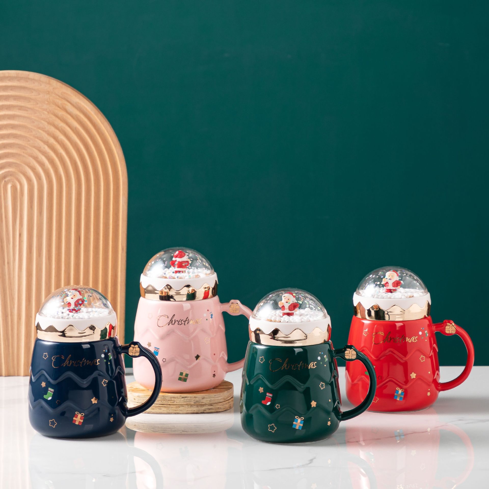 2022 Christmas Ceramic water bottle 