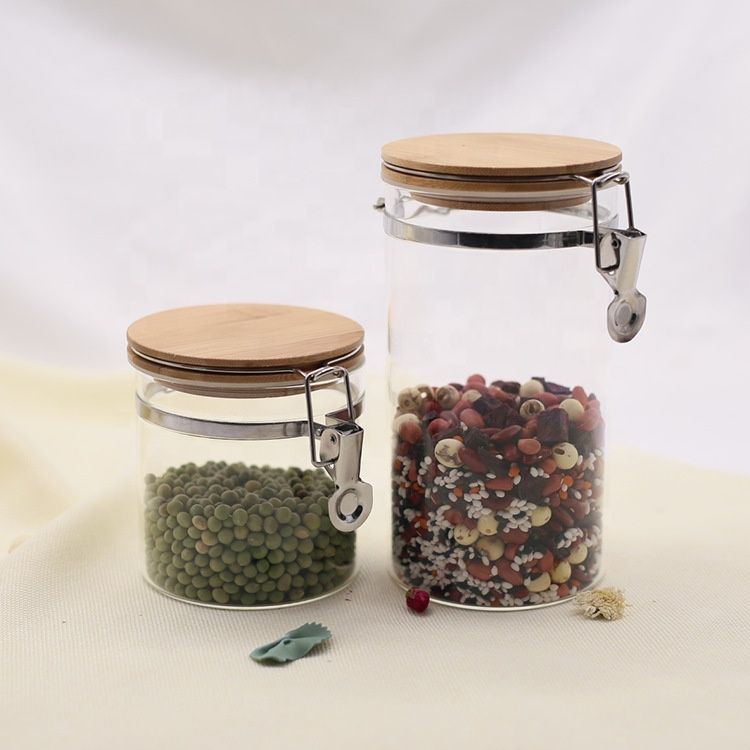 Home Supplies Glass Moisture-proof Food/Groceries Storage Jar With Lock 500ml ~ 1000ml Clear Home Supplies Glass Moisture-proof Food/Groceries Storage Jar With Lock 500ml ~ 1000ml Clear