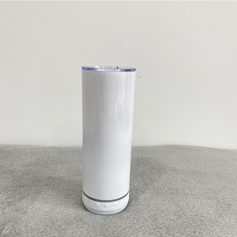 customizable sublimation eco-friendly Leak Resistant stainless steel sus 304 wide mouth sip lid water bottle with blueteeth speaker 500ml ~ 1000ml White customizable sublimation eco-friendly Leak Resistant stainless steel sus 304 wide mouth sip lid water bottle with blueteeth speaker 500ml ~ 1000ml White