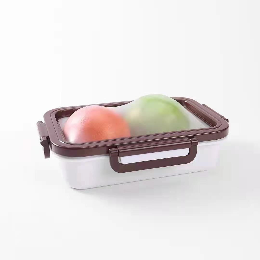 Plastic&Silicone Fresh-keeping Box Refrigerator Food Storage Container 500ml ~ 1000ml Red Plastic&Silicone Fresh-keeping Box Refrigerator Food Storage Container 500ml ~ 1000ml Red