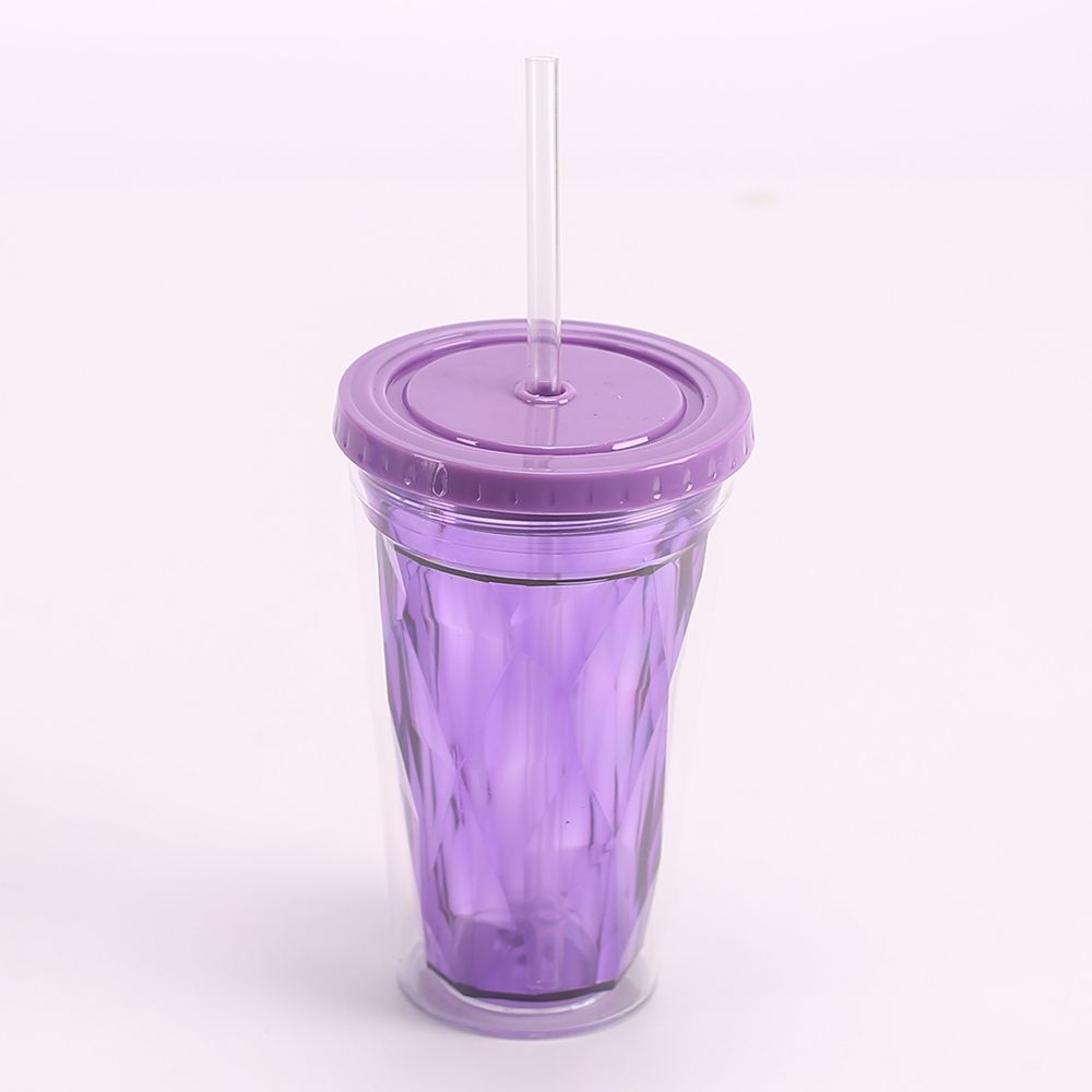 Plastic tumbler with straw Plastic tumbler with straw