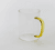 Colorful Handle Clear Glass Cups 450ml