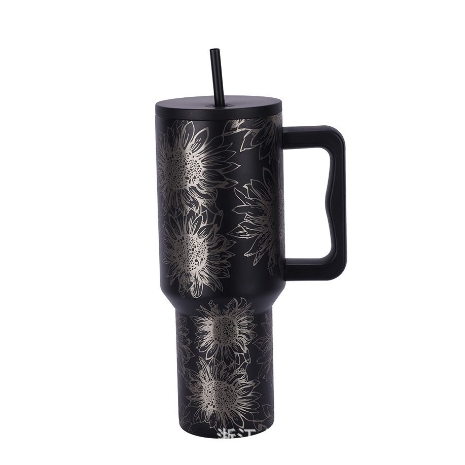 Stainless Steel (18/8Pro) 3rd version Stanley 40oz tumbler Wide 1000ml ~ 2000ml Carnation