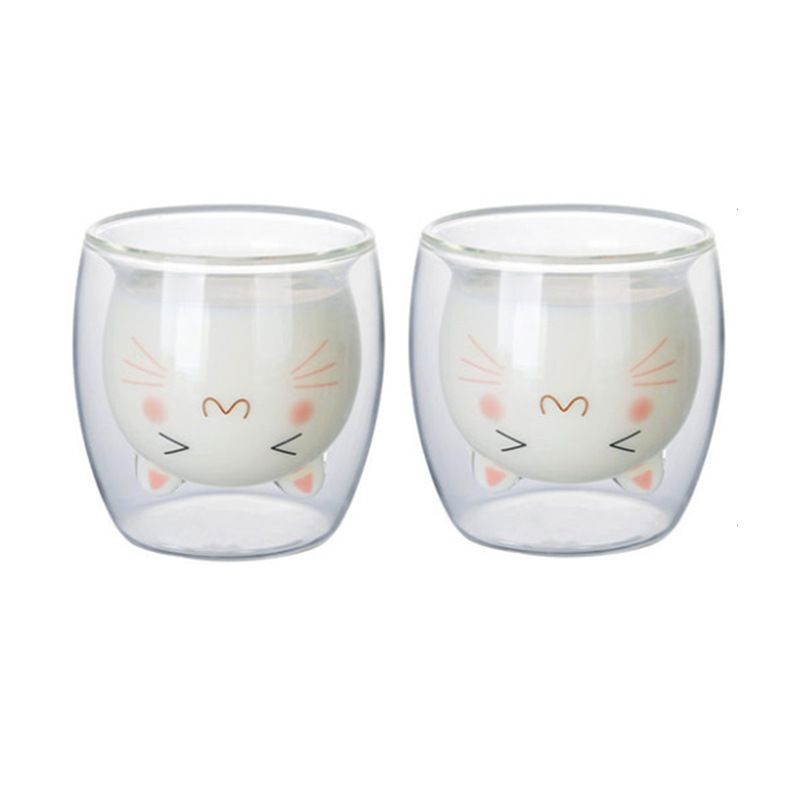 Lovely Doubal wall glass drinking cup Lovely Doubal wall glass drinking cup