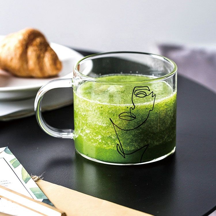 custom not keeping cold engraved wide mouth glass mug with handle Up to 250ml Clear custom not keeping cold engraved wide mouth glass mug with handle Up to 250ml Clear