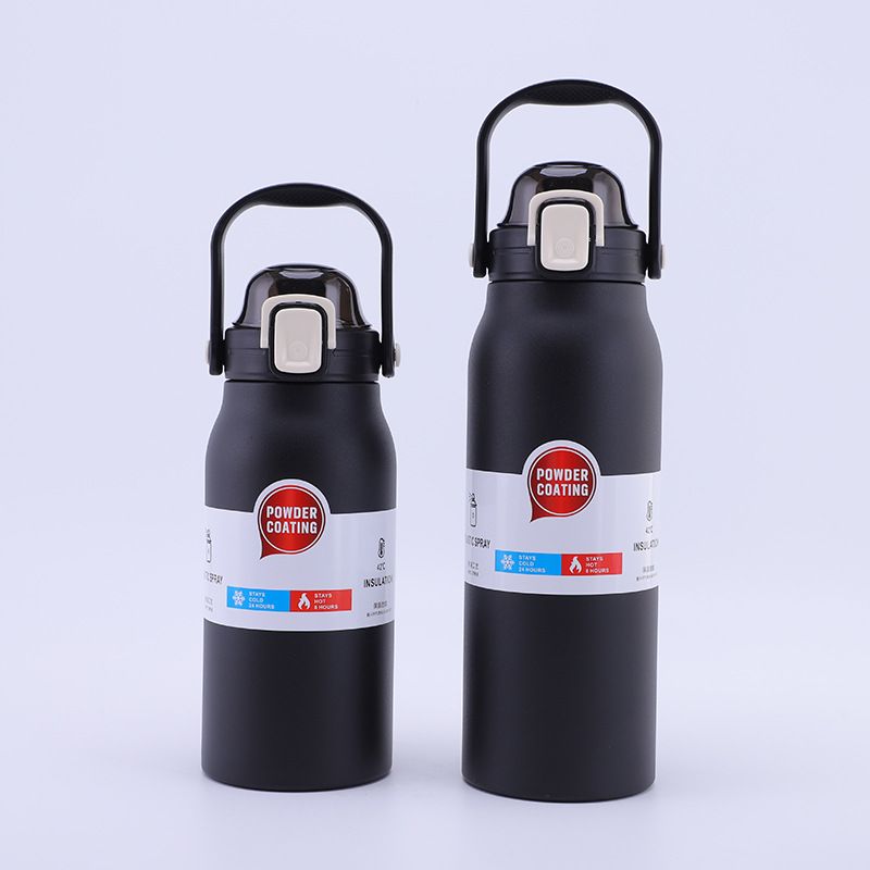 Stainless Steel (18/8Pro) Outdoor Double Wall Vacuum Insulated Water Bottle with top flip lid Wide 1000ml ~ 2000ml White Stainless Steel (18/8Pro) Outdoor Double Wall Vacuum Insulated Water Bottle with top flip lid Wide 1000ml ~ 2000ml White