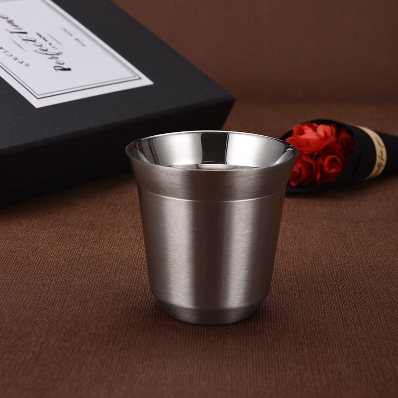 Stainless Steel (18/8Pro) Double wall stainless steel mini pint tumbler Wide Up to 250ml Alpine Stainless Steel (18/8Pro) Double wall stainless steel mini pint tumbler Wide Up to 250ml Alpine