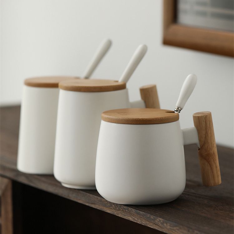  Coffee Mug with Wooden Handle