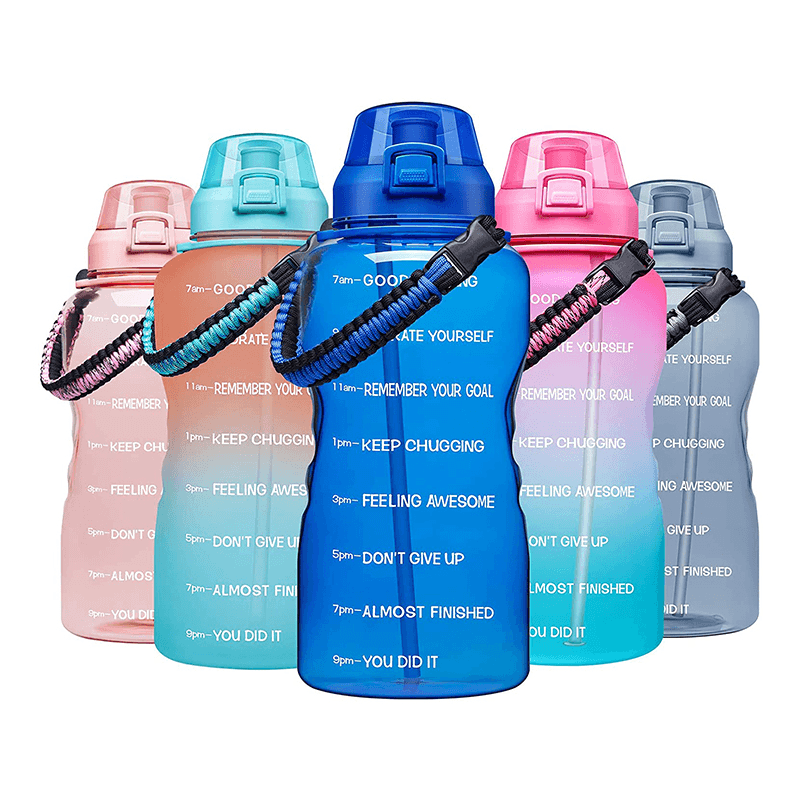 bulk top supply customizable large capacity time marker BPA free plastic sport water bottle with wide mouth spout cover straw sling 1000ml ~ 2000ml Yellow bulk top supply customizable large capacity time marker BPA free plastic sport water bottle with wide mouth spout cover straw sling 1000ml ~ 2000ml Yellow