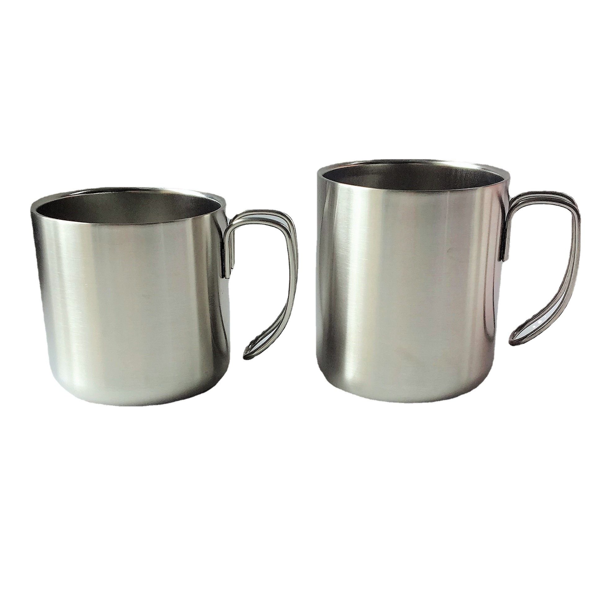 Copa de cerveza de doble pared de acero inoxidable de acero inoxidable (18/8Pro) con asa de 250 ml ~ 500 ml alpino