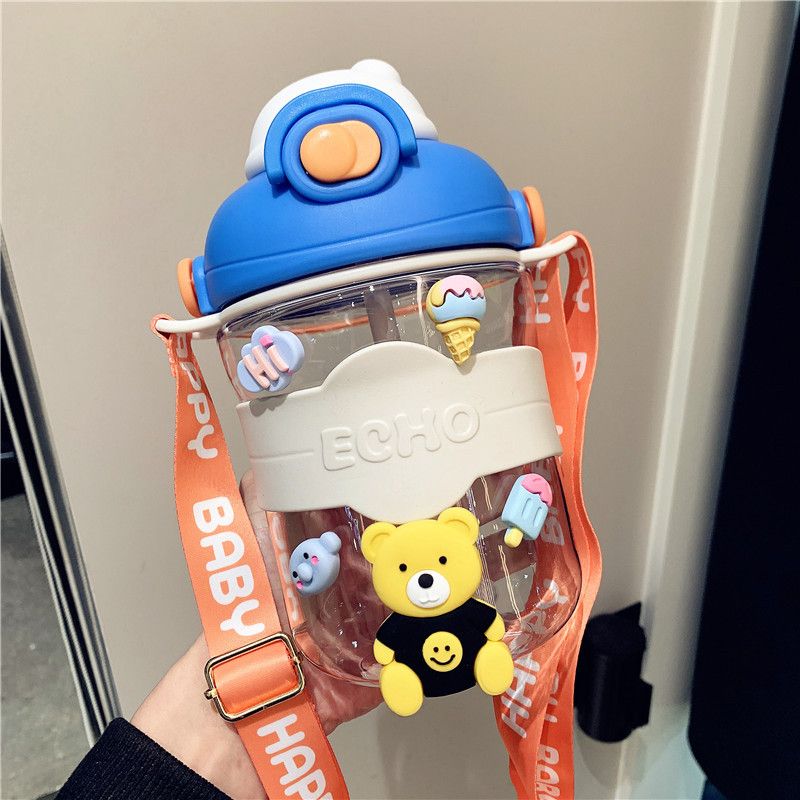 snap cap cute plastic student water bottle snap cap cute plastic student water bottle