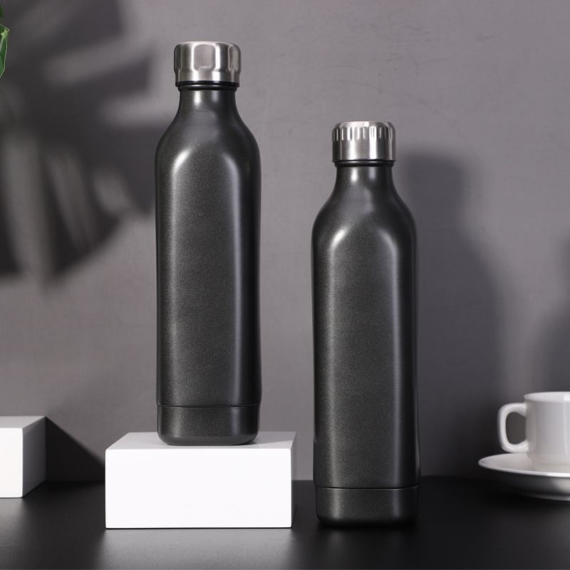 Stainless Steel (18/8Pro) 2024 new arrival cola small mouth drinking bottle Narrow 500ml ~ 1000ml Black Stainless Steel (18/8Pro) 2024 new arrival cola small mouth drinking bottle Narrow 500ml ~ 1000ml Black
