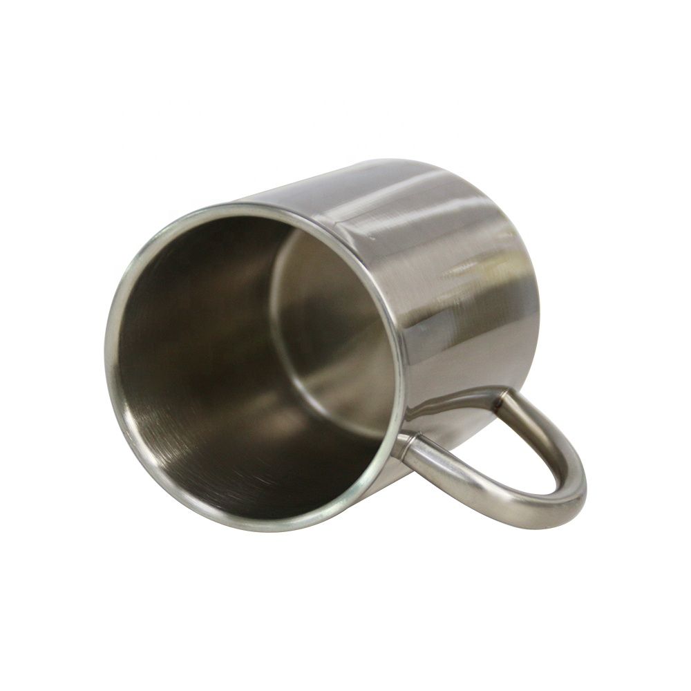 Stainless Steel (18/8Pro) Outdoor sports stainless steel Coffee Mugs with handle Wide 250ml ~500ml Custom-make Stainless Steel (18/8Pro) Outdoor sports stainless steel Coffee Mugs with handle Wide 250ml ~500ml Custom-make