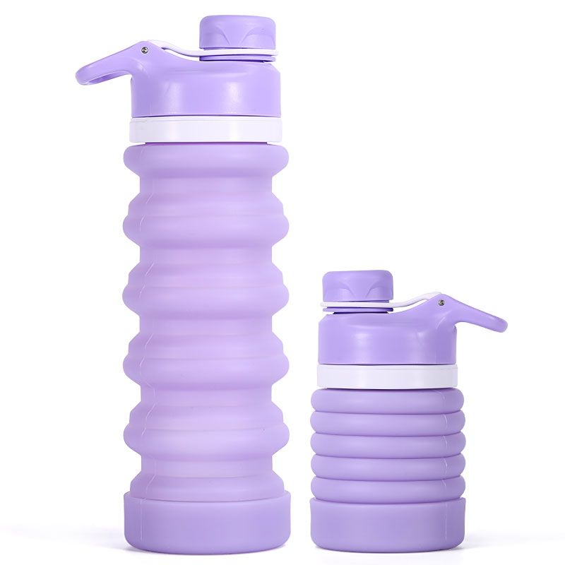 Portable Fordable Silicone Outdoor Pop Up Spout Lid Water Bottle BPA-Free Thin 500ml ~ 1000ml Stone Portable Fordable Silicone Outdoor Pop Up Spout Lid Water Bottle BPA-Free Thin 500ml ~ 1000ml Stone