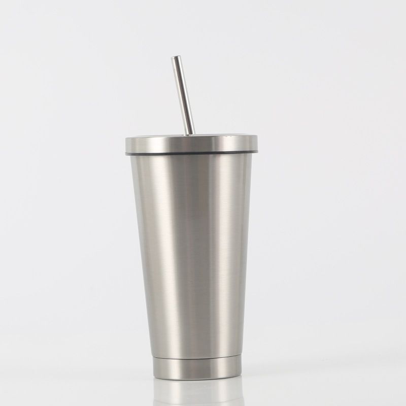 Stainless Steel (18/8Pro) stainless steel travel mug with straw Wide 250ml ~500ml Custom-make Stainless Steel (18/8Pro) stainless steel travel mug with straw Wide 250ml ~500ml Custom-make
