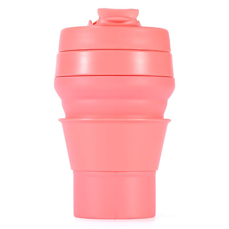 Collapsible/Fordable Portable BPA Free Leak Proof Silicone Tumbler Travel Coffee Mug With Pop Up Straw Spout Lid 250ml ~500ml White Collapsible/Fordable Portable BPA Free Leak Proof Silicone Tumbler Travel Coffee Mug With Pop Up Straw Spout Lid 250ml ~500ml White