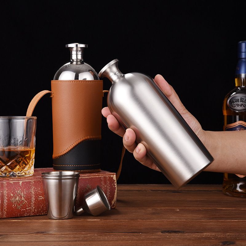 Stainless Steel (18/8Pro) Outdoor survival wine bottle Narrow 250ml ~500ml Steel