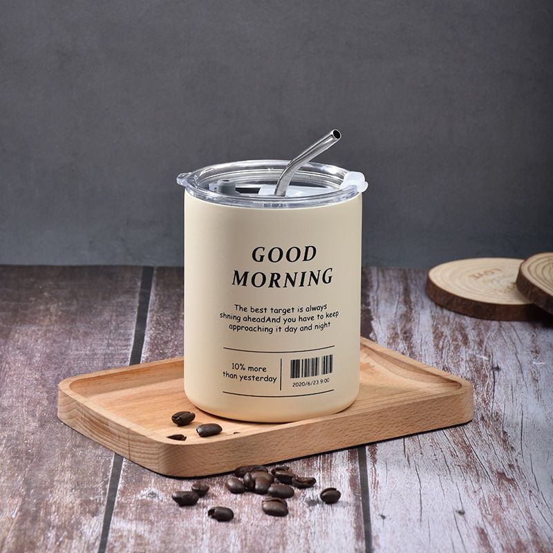Stainless Steel (18/8Pro) New arrival Straight coffee Tumbler Wide 250ml ~500ml Custom-make