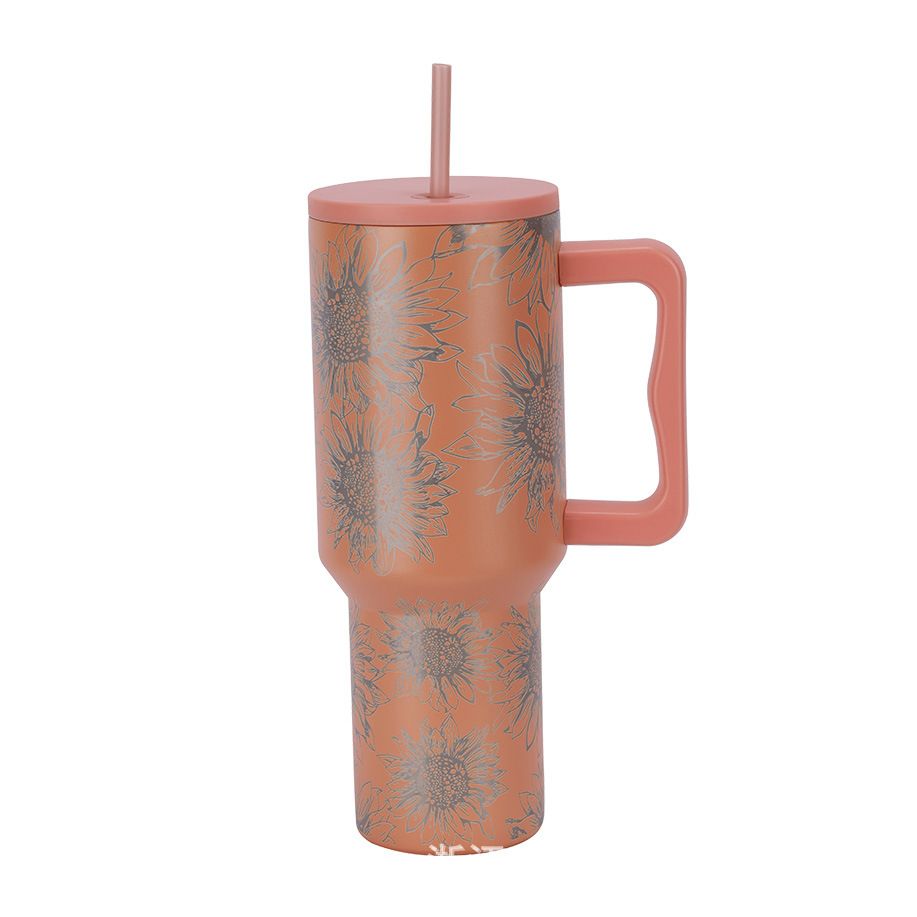 Stainless Steel (18/8Pro) 3rd version Stanley 40oz tumbler Wide 1000ml ~ 2000ml Carnation