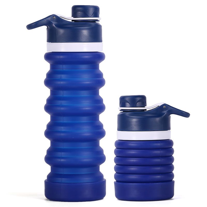 Portable Fordable Silicone Outdoor Pop Up Spout Lid Water Bottle BPA-Free Thin 500ml ~ 1000ml Stone Portable Fordable Silicone Outdoor Pop Up Spout Lid Water Bottle BPA-Free Thin 500ml ~ 1000ml Stone